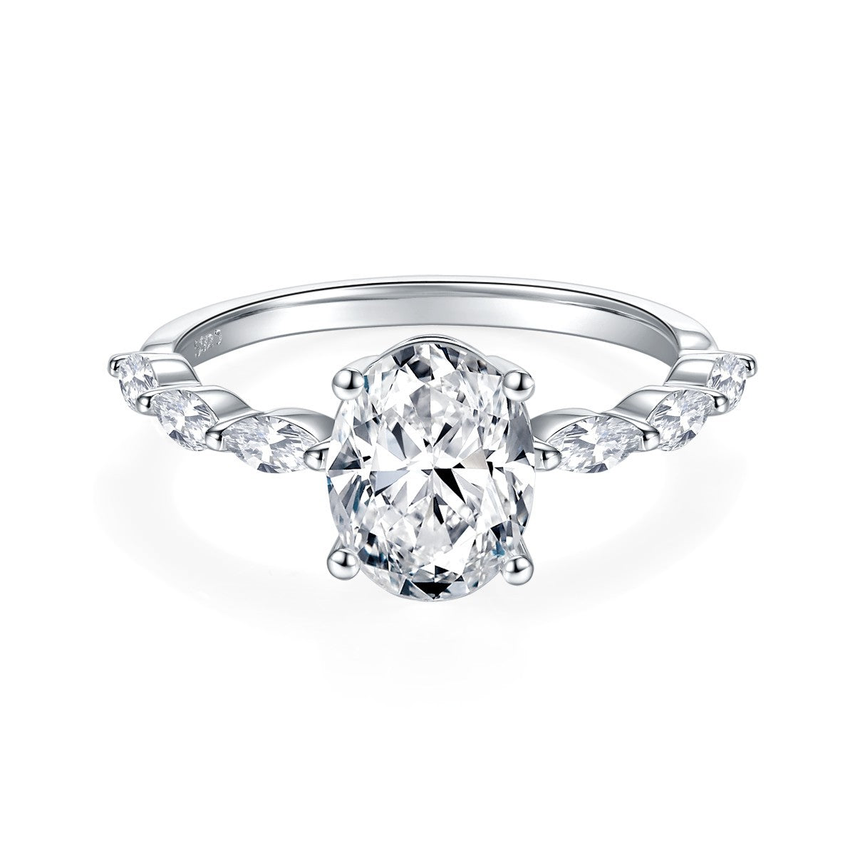 moissanite ring for engagements and anniversaries