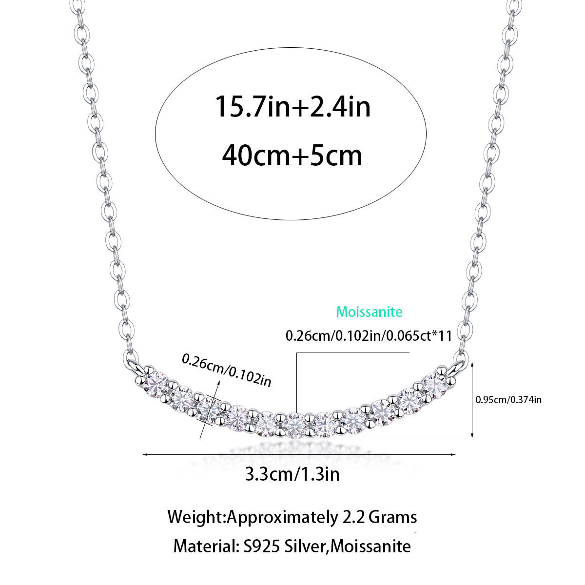 Moissanite Necklace