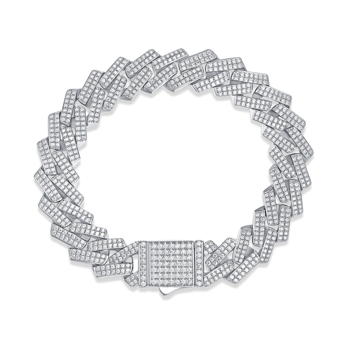 Moissanite Cuban Link Bracelet