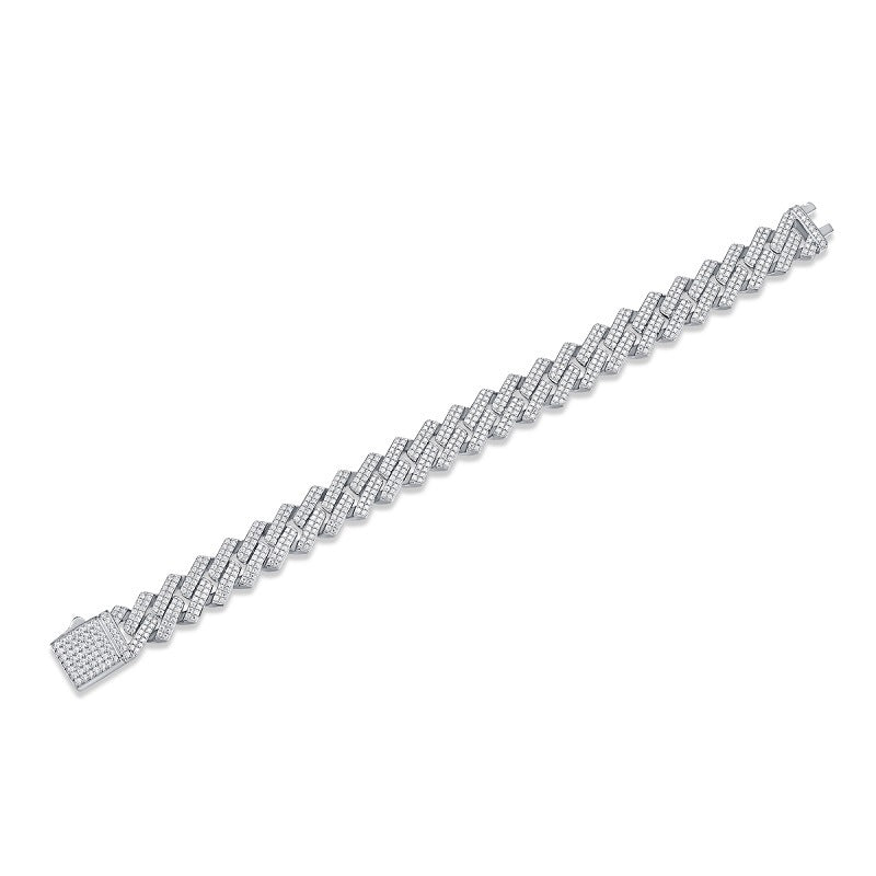 Moissanite Cuban Link Bracelet