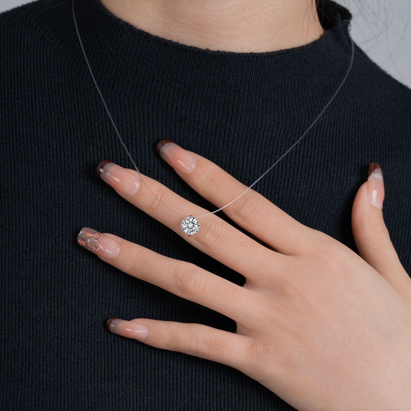 moissanite pendant