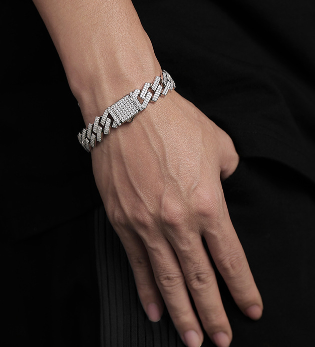Moissanite Cuban Link Bracelet