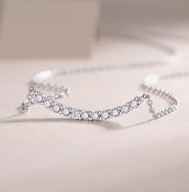 S925 Silver Moissanite Necklace