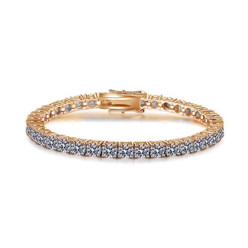 Moshine Tennis Bracelet with 5MM Moissanite