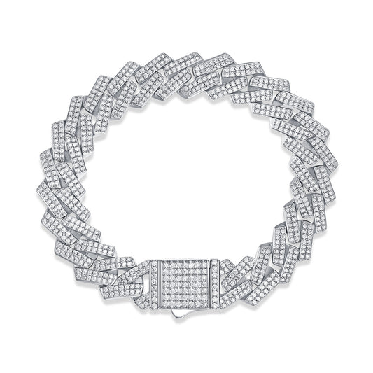 Moissanite Cuban Link Bracelet