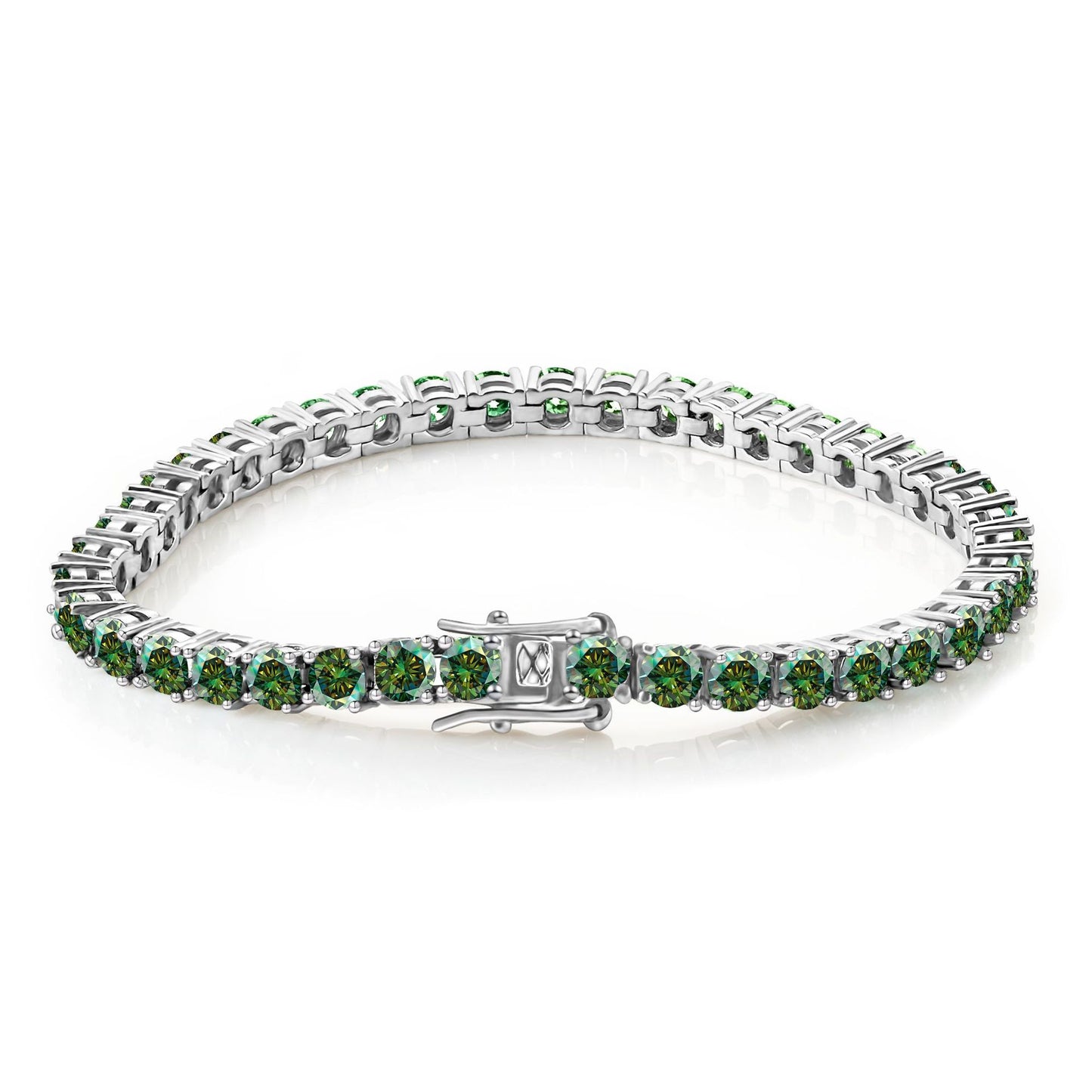 Moshine Tennis Bracelet with 5MM Moissanite