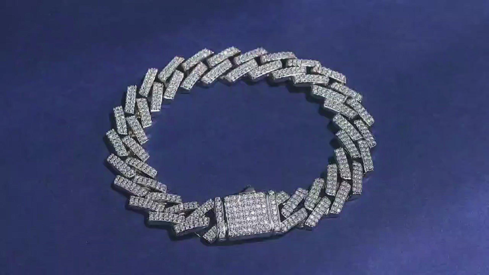 Moissanite Cuban Link Bracelet video