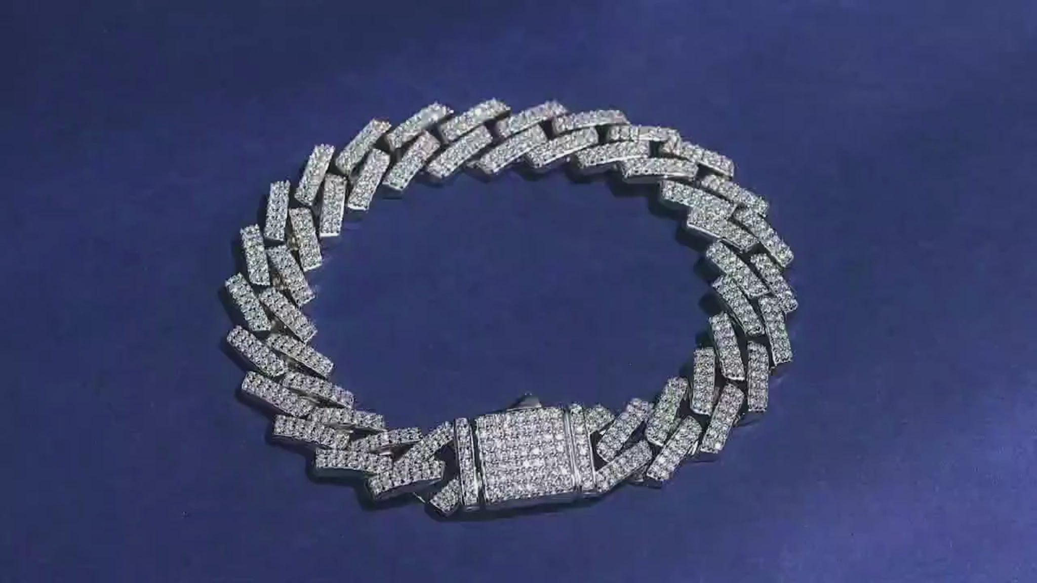 Moissanite Cuban Link Bracelet video